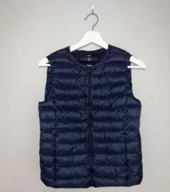 ウルトラライトダウンベスト ネイビー インナーダウン Mサイズ