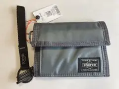 PORTER 三つ折り財布 グレー