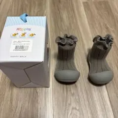 Attipas Happy Walk カーキ ベビーシューズ