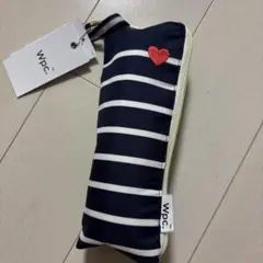 Wpc. 折りたたみ傘⭐️新品未使用！晴雨兼用 ボーダー ハート刺繍のサムネイル