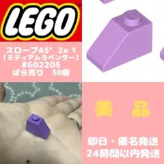 【即日・匿名発送】レゴ　スロープ45°　#602205 Mラベンダー　38個