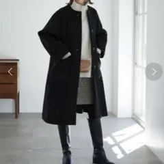 SLOBE IENA スイビダブルクロスサドルショルダーAラインコート　Mサイズ