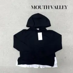 ★新品★ MOUTH VALLEY パーカー　長袖　ブラック　フリル　Mサイズ