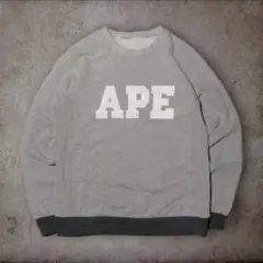 2026年最新】A BATHING APE カラー：グレイ系 メンズ トレーナー 