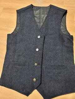 未使用　セオリー　リバーシブル　ウールツイード　中綿ベスト　ヘリンボーン　Ｍ