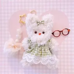 モールドール♡ふわふわうさぎぬいぐるみキーホルダー♡韓国♡ハンドメイド♡