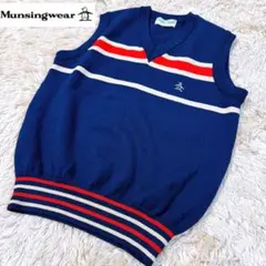 【美品】マンシングウェア Munsingwear ゴルフ ニットベストのサムネイル