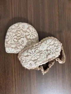 【未使用品】ウフドゥー oeuf doux レース模様 アイマスクとポーチセット