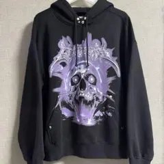 H&M /エイチアンドエム　ドクロ　スカル　パーカー　フーディー　短丈
