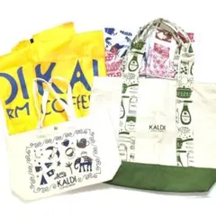 KALDI カルディ もへじ バッグ 5点【まとめ売り】お弁当 お散歩用に
