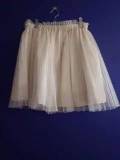 アイボリー チュールスカート フレアスカート サイズ38 INGNI