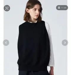 ミズイロインドニットベストmizuiro ind