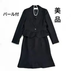 [美品] パール付　エスプリミュール セレモニースーツ セットアップ M