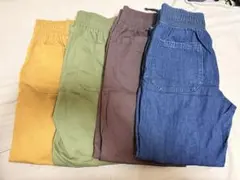 GUゴムウエスト チノパン ４枚