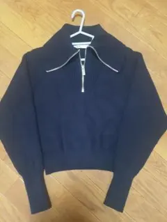 ZARA ネイビー ハイネック セーター