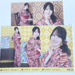 乃木坂46 賀喜遥香 生写真 浴衣 2026 座りヨリ レアポ コンプ - メルカリ