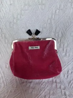 miu miu ベロア ポーチ がま口のサムネイル