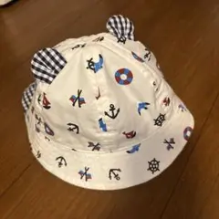 海洋テーマ ベビー帽子 46cm 西松屋