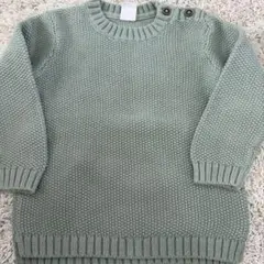 H&M ミントグリーン ニットセーター 12-18M