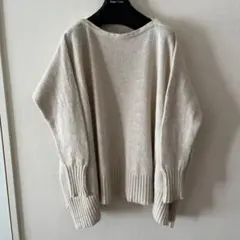 SPICK&SPAN オーバーサイズ ベージュ ニット セーター