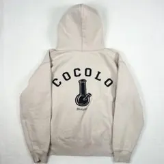 b1480【COCOLO BLAND】パーカー　フーディー　ボンゴロゴ　人気　M