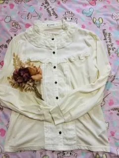 axes femme♡立体襟フリルプルオーバー訳あり品y2k.00s