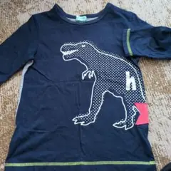恐竜プリント ネイビー Tシャツ 130cm