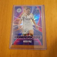 Topps Chrome Nico Paz WONDERKIDS RC