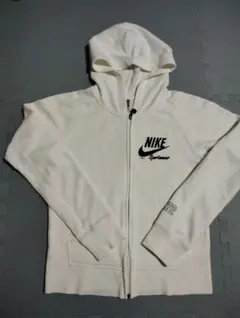 Nike ホワイト フルジップパーカー L
