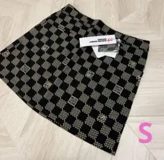 未使用 マスターバニーエディション 市松模様 スカート 黒 ベージュ 0 S 2025年最新】マスターバニーエディション スカートの人気