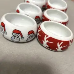 キャンドルホルダー　クリスマス　サンタさん　トナカイ　6個セット