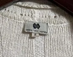 80s DRIES VAN NOTEN ベルギー製　コットンニットカーディガンのサムネイル