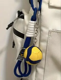 バレーボール☆カラビナキーホルダー☆MIKASA風