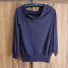 【MICHEL KLEIN 】ニットセーター ダークブラウン