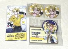カラフルピーチ からぴち夏休み ひらかたパーク 缶バッジ たっつん 4点