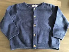 MIKI HOUSE ネイビー カーディガン サイズ80-90
