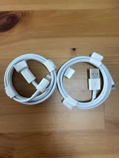 Apple 純正 新品未使用　Lightningケーブル 2本セット ホワイト