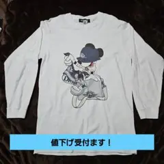 【即決可】BOOTJUNK DIOR ミッキーマウス 長袖Tシャツ Lサイズ