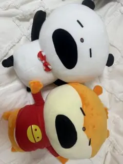 にしむらゆうじ　めちゃでかぬいぐるみ　ごきげんぱんだ　こねずみセット