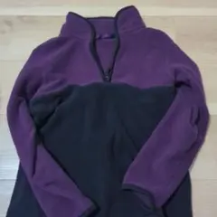 UNIQLO フリースジャケット 140 紫と黒