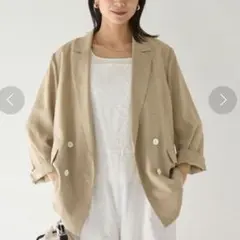 本日限定！【美品】グリーンレーベルリラクシング シアーエアジャケット ベージュ