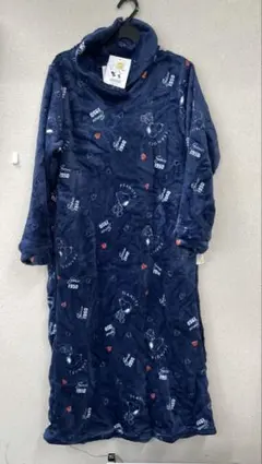 新品未使用PEANUTS フリースルームウェア ネイビーMスヌーピー