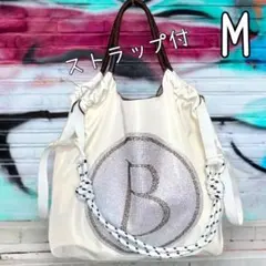 エコトートバッグ❣️キラキラエコバッグ❣️ショルダーストラップ付 大人可愛い