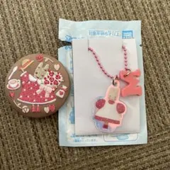 サンリオキャラクターズ ツインチャームにじほしキャンディ　刺繍缶バッジ