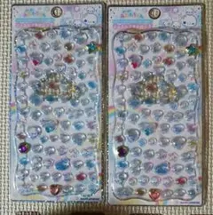 ぷくぷくあわわちゃん　2枚セット ジュエルプチドロップ　ストーン付き