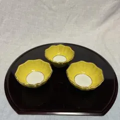 黄色のフルーツボウル3個セット
