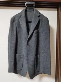 ユニクロ　ウール混紡 ダークグレー ジャケット