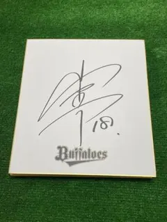 オリックスバファローズ　山本由伸　直筆サイン色紙