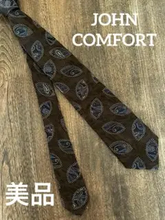 美品 JOHN COMFORT ジョン コンフォート　ネクタイ　ペイズリー