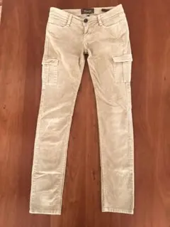 ヤヌーク YANUK コーデュロイ　スキニーカーゴパンツ